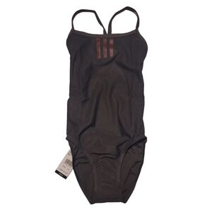 Adidas Solid C Back Infinitex One Piece Swimsuit